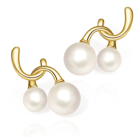 Dual Pearl Chic Earrings