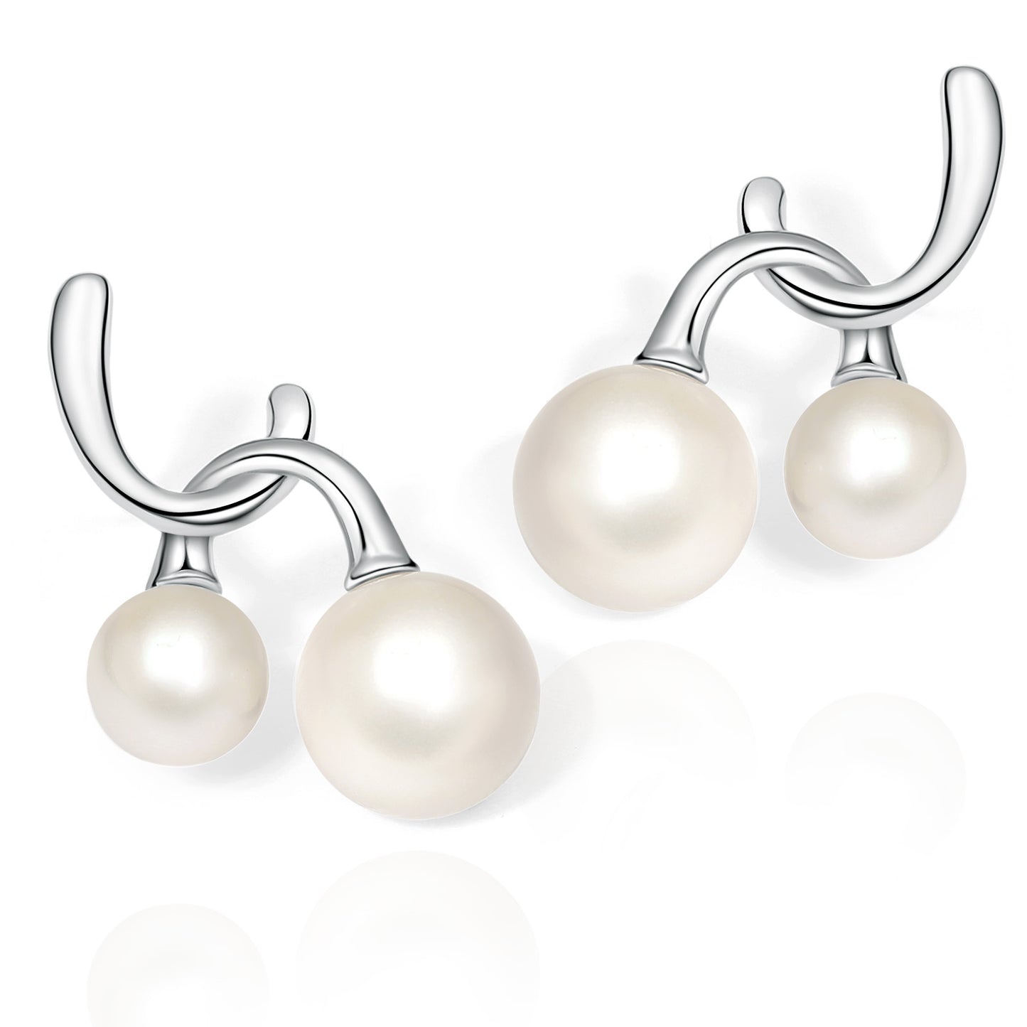 Dual Pearl Chic Earrings