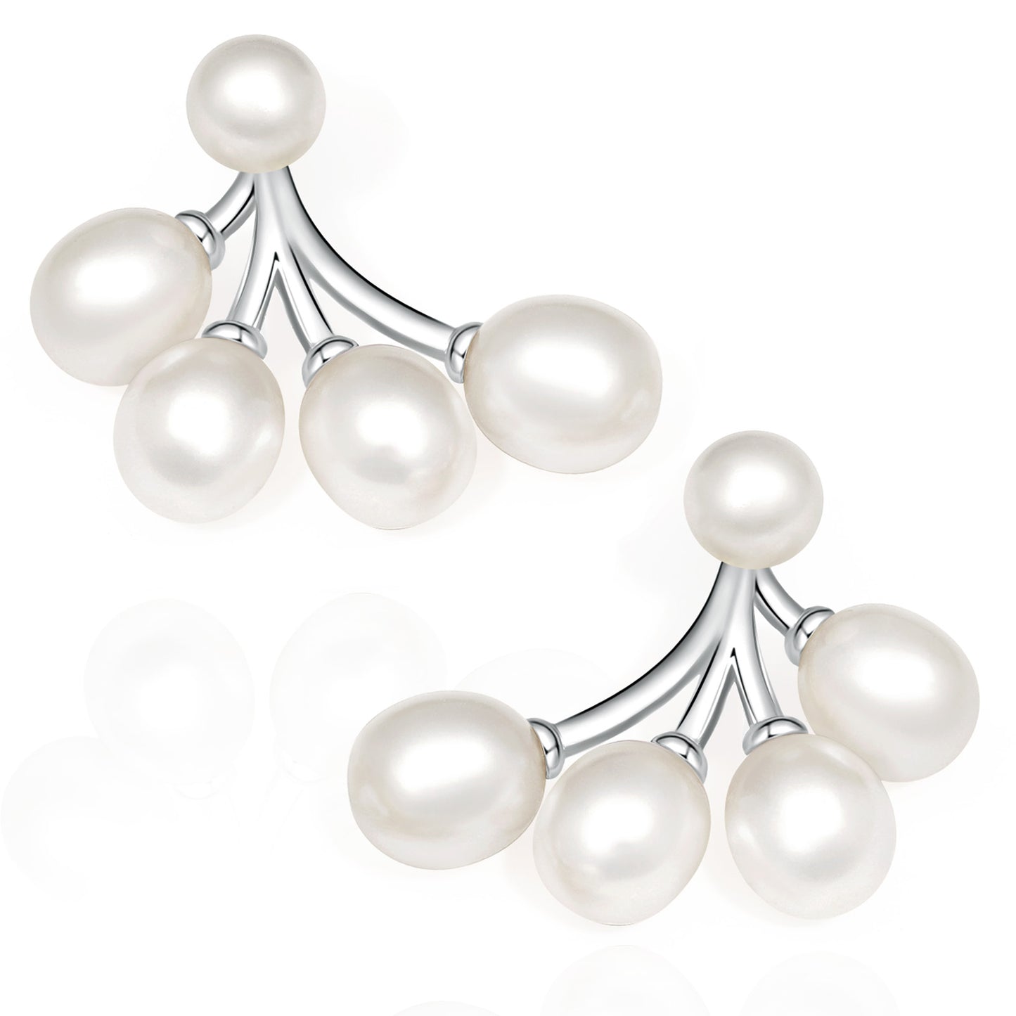 Natural Freshwater Pearl Branch Earrings